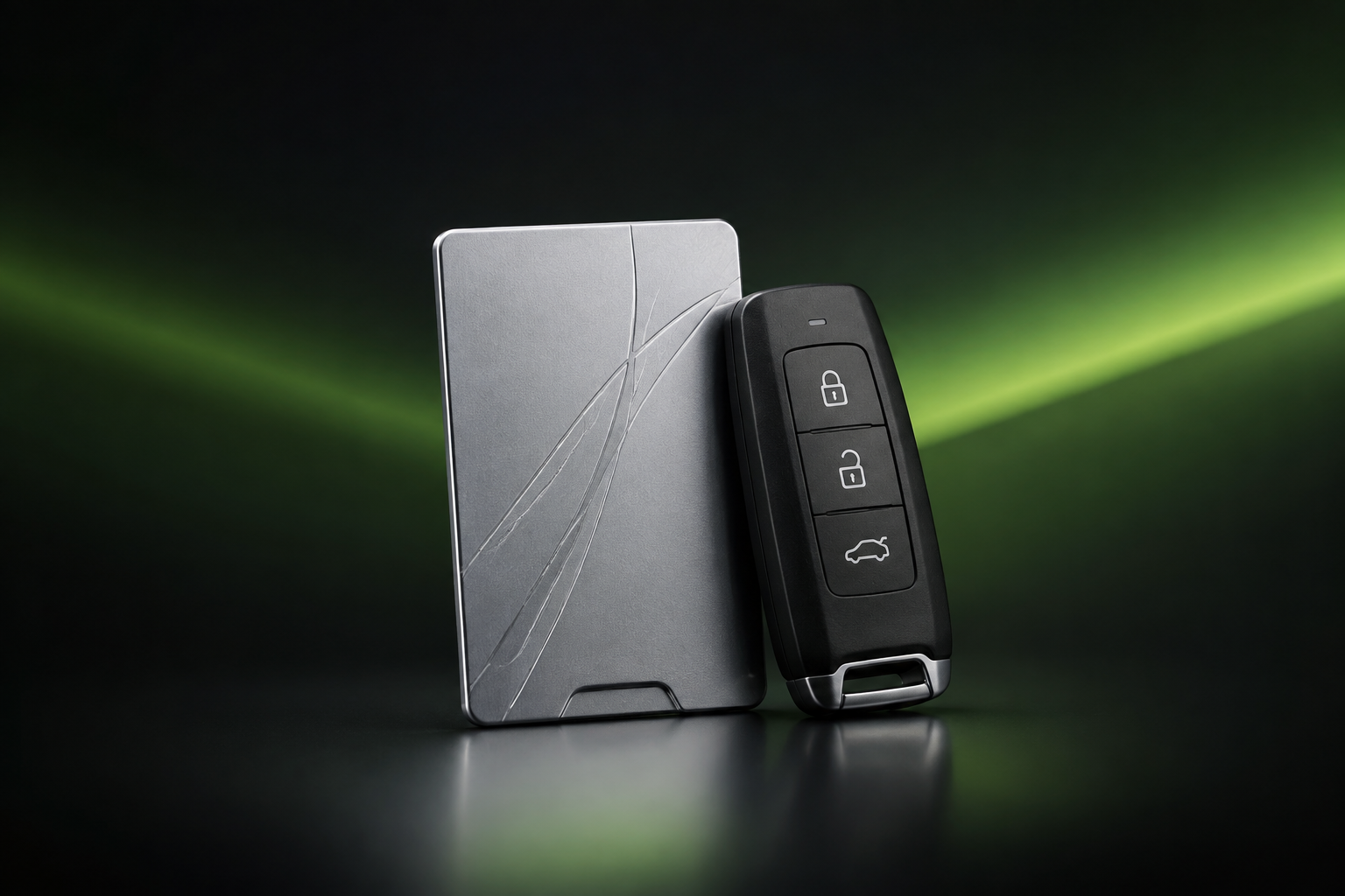 Clé automobile mains libres et carte intelligente